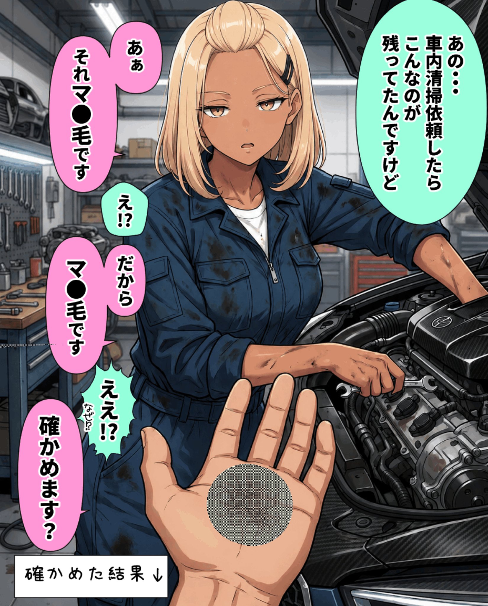 整備工場の爆乳ギャル先輩が実はエロ配信者だった話  〜新人整備士の俺だけが知る彼女の秘密〜 試し読み 1ページ目